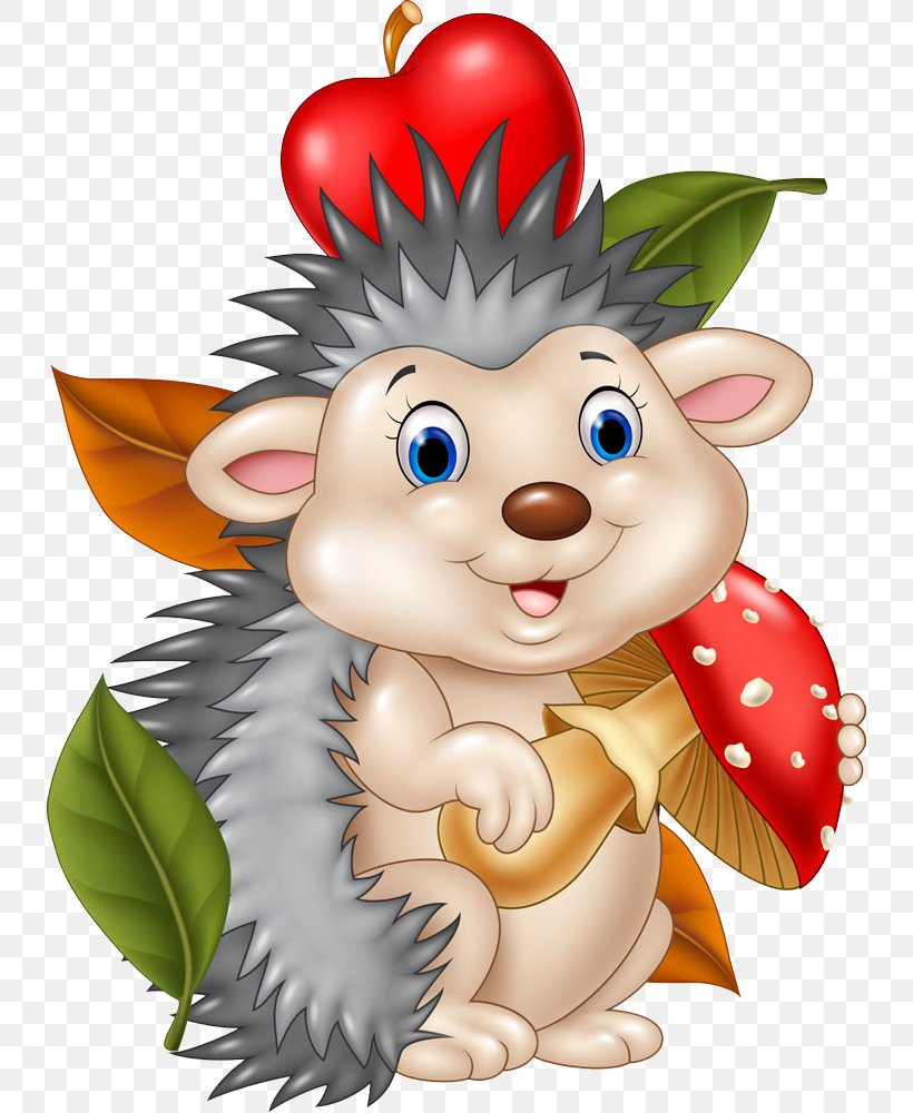 Hedgehog Cartoon Royalty-free Illustration, PNG, 736x1000px, Hedgehog, Art, Cartoon, Fictional Character, Flower Download Free