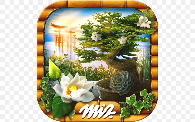 Mystery Objects Zen Garden – Searching Games New Hidden Object Games Shuffle 'n Slide Brain Game Garden Game Escape Game -Abandoned Mansion, PNG, 512x512px, Garden Game, Android, Game, Garden, Hidden Objects Download Free
