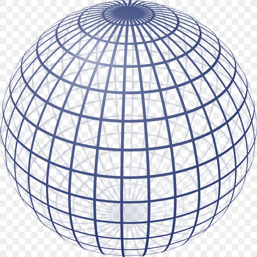 Sphere Website Wireframe Two-dimensional Space Geometry Three-dimensional Space, PNG, 1200x1200px, Sphere, Area, Ball, Dimension, Drawing Download Free