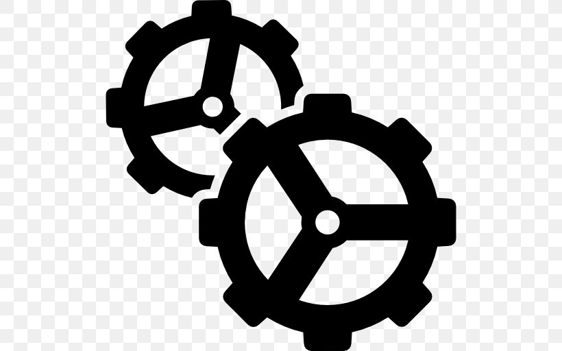 Logo Symbol Gear Wheel, PNG, 512x512px, Logo, Black And White, Gear, Rim, Royaltyfree Download Free