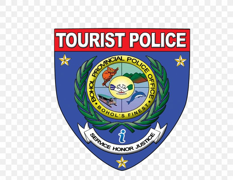 Bohol Tourist Police Police Officer Philippine National Police, PNG, 1277x988px, Bohol, Badge, Brand, Crest, Crime Download Free