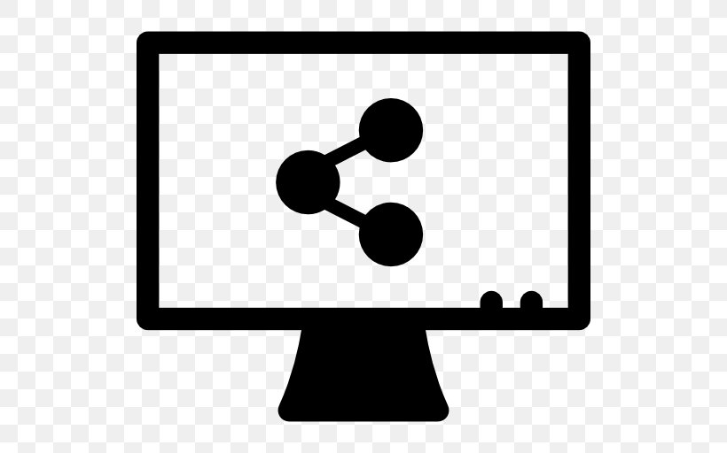 Computer Monitors Sharing Clip Art, PNG, 512x512px, Computer Monitors, Area, Artwork, Black And White, Computer Download Free