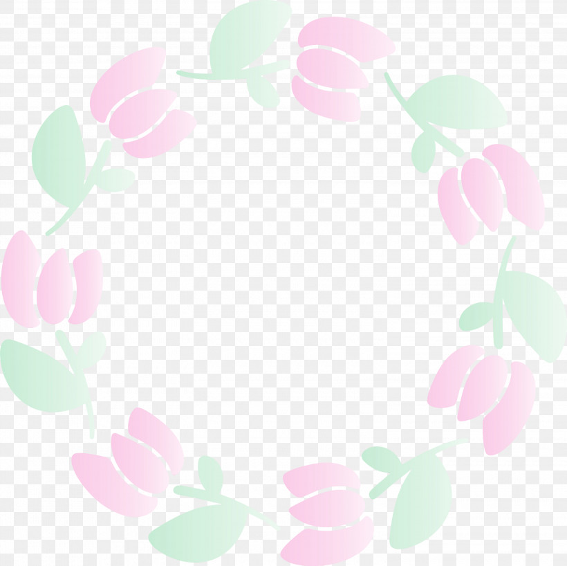 Pink Leaf Heart Plant Pattern, PNG, 3000x2993px, Tulip Frame, Circle, Easter Frame, Flower, Heart Download Free