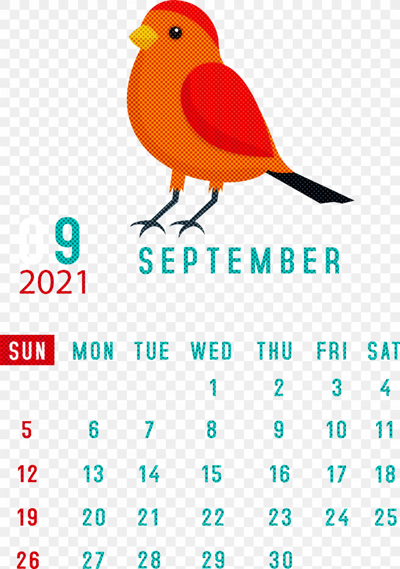 September 2021 Printable Calendar September 2021 Calendar, PNG, 2109x3000px, September 2021 Printable Calendar, Beak, Birds, Geometry, Line Download Free