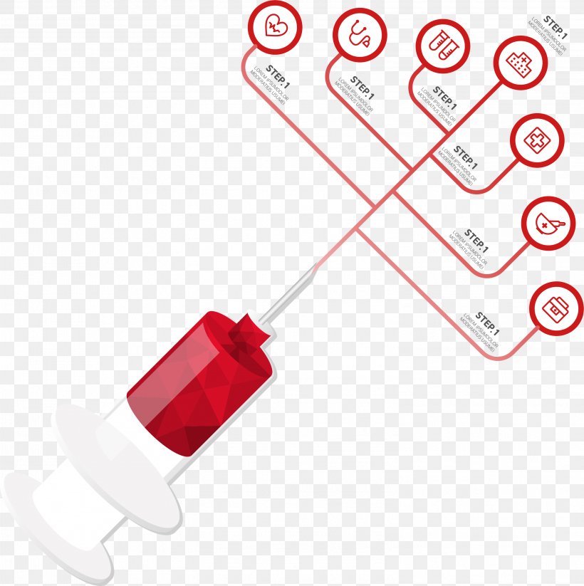 Syringe Red Hypodermic Needle Sewing Needle, PNG, 3001x3013px, Syringe, Area, Biomedical Sciences, Cylinder, Finger Download Free