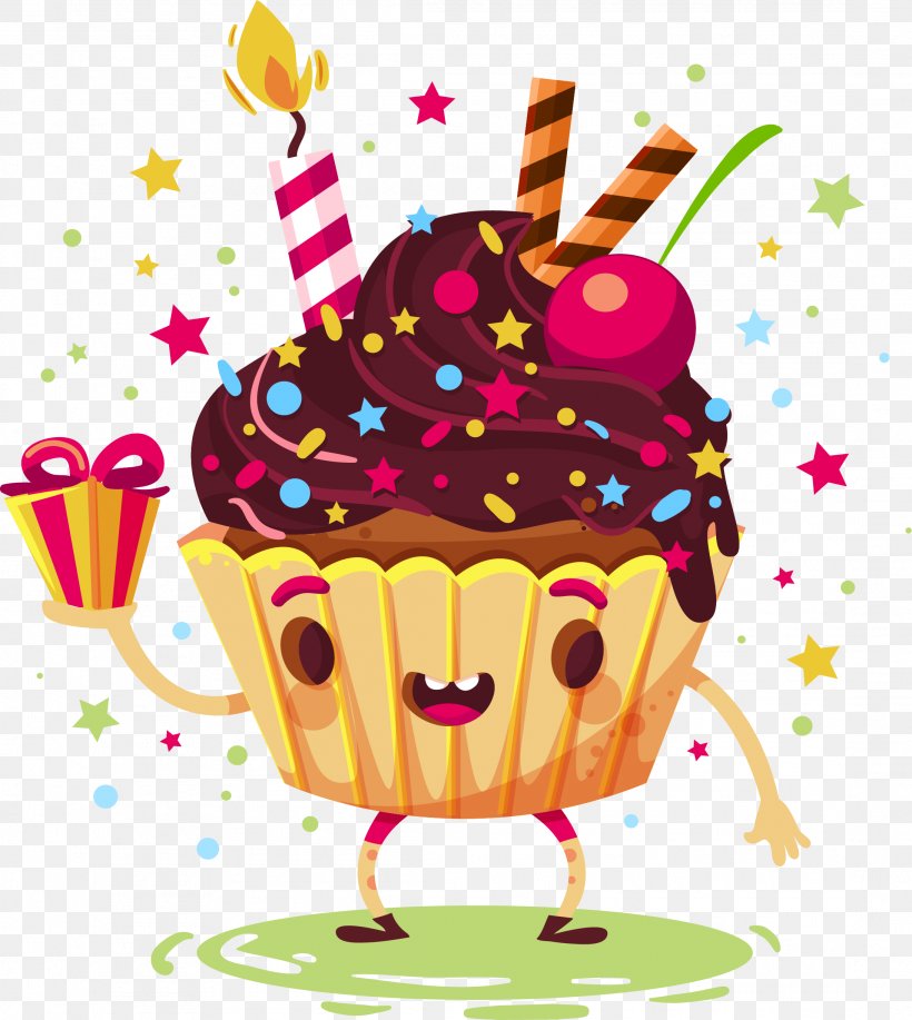 Cupcake Chocolate Cake Torta Euclidean Vector, PNG, 2185x2445px, Cupcake, Baking Cup, Birthday, Cake, Chocolate Download Free