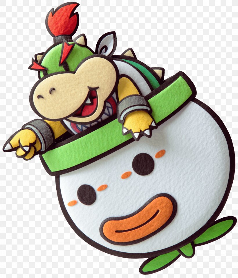 Bowser Paper Mario: Sticker Star Luigi, PNG, 2095x2442px, Bowser, Bowser Jr, Christmas Ornament, Fictional Character, Food Download Free