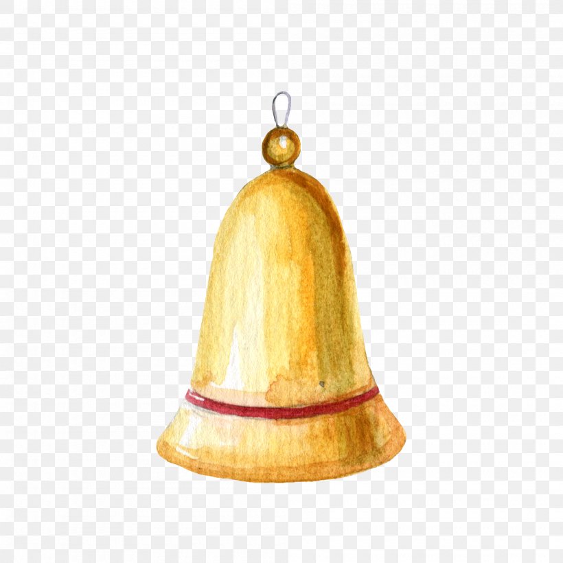 Bell Watercolor Painting Clip Art, PNG, 2000x2000px, Bell, Ceiling Fixture, Christmas, Christmas Ornament, Color Download Free