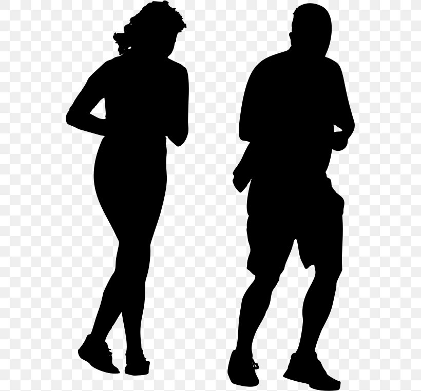 Jogging Silhouette Sport Clip Art, PNG, 563x762px, Jogging, Arm, Athlete, Black, Black And White Download Free