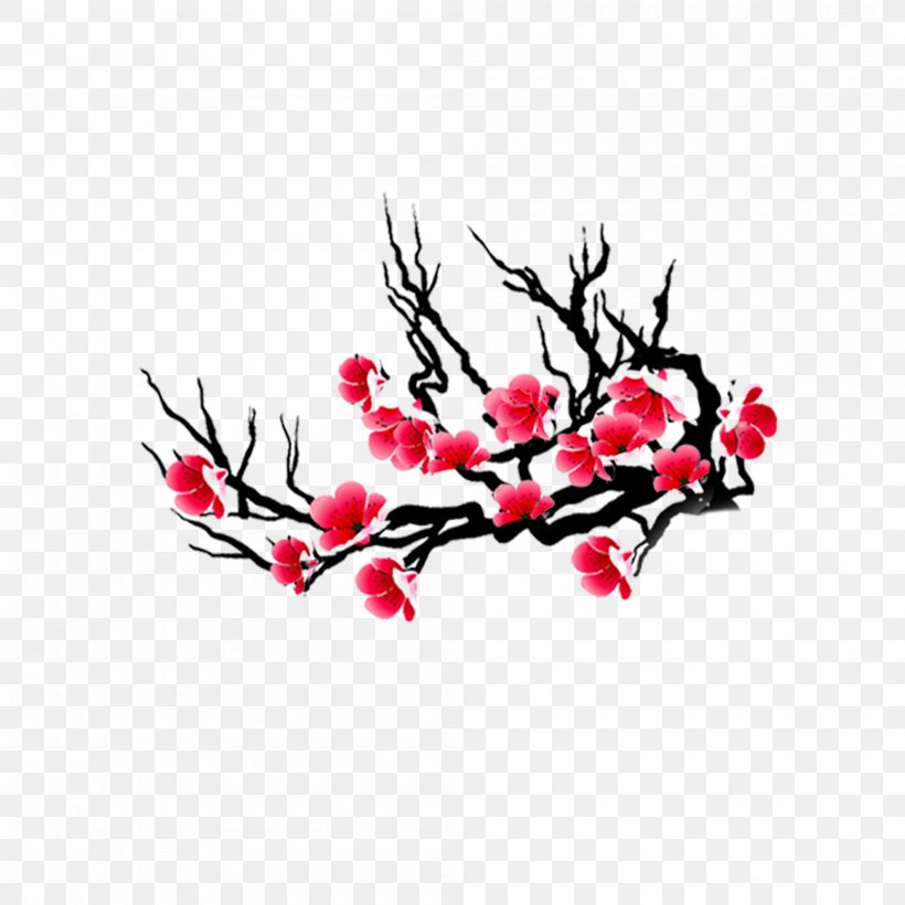 Cherry Blossom Calligraphy Photography Illustration, PNG, 2000x2000px, Cherry Blossom, Blossom, Branch, Calligraphy, Drawing Download Free