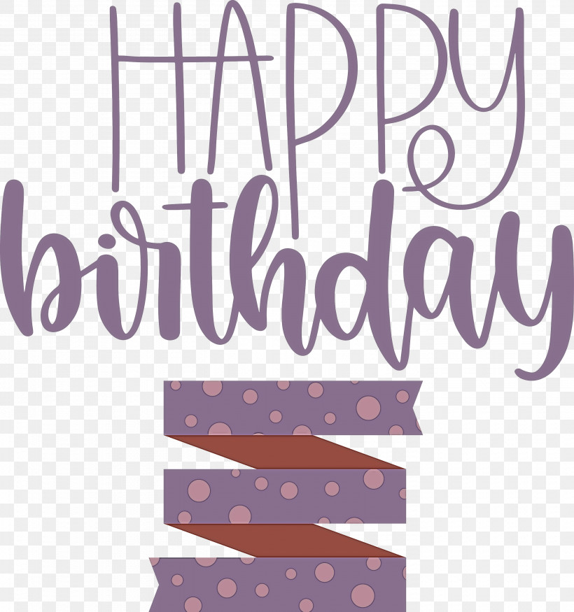 Happy Birthday, PNG, 2810x3000px, Happy Birthday, Geometry, Lavender, Line, Logo Download Free