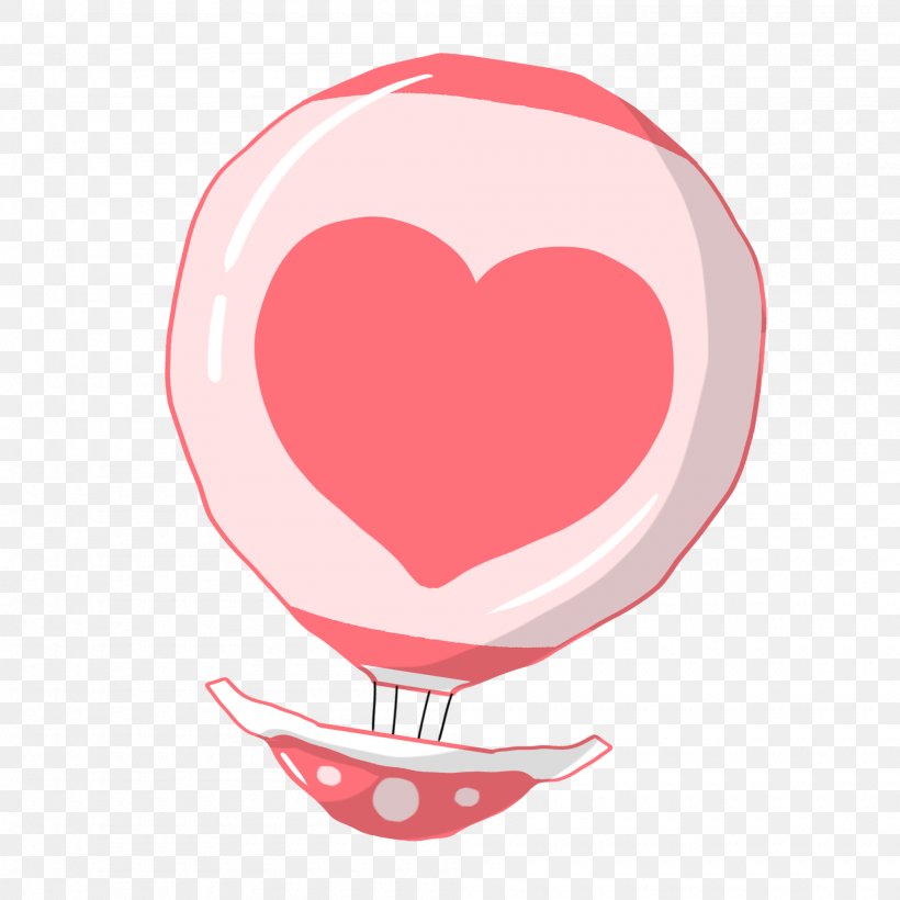 Balloon Illustration Image Psd Heart, PNG, 2000x2000px, Watercolor, Cartoon, Flower, Frame, Heart Download Free