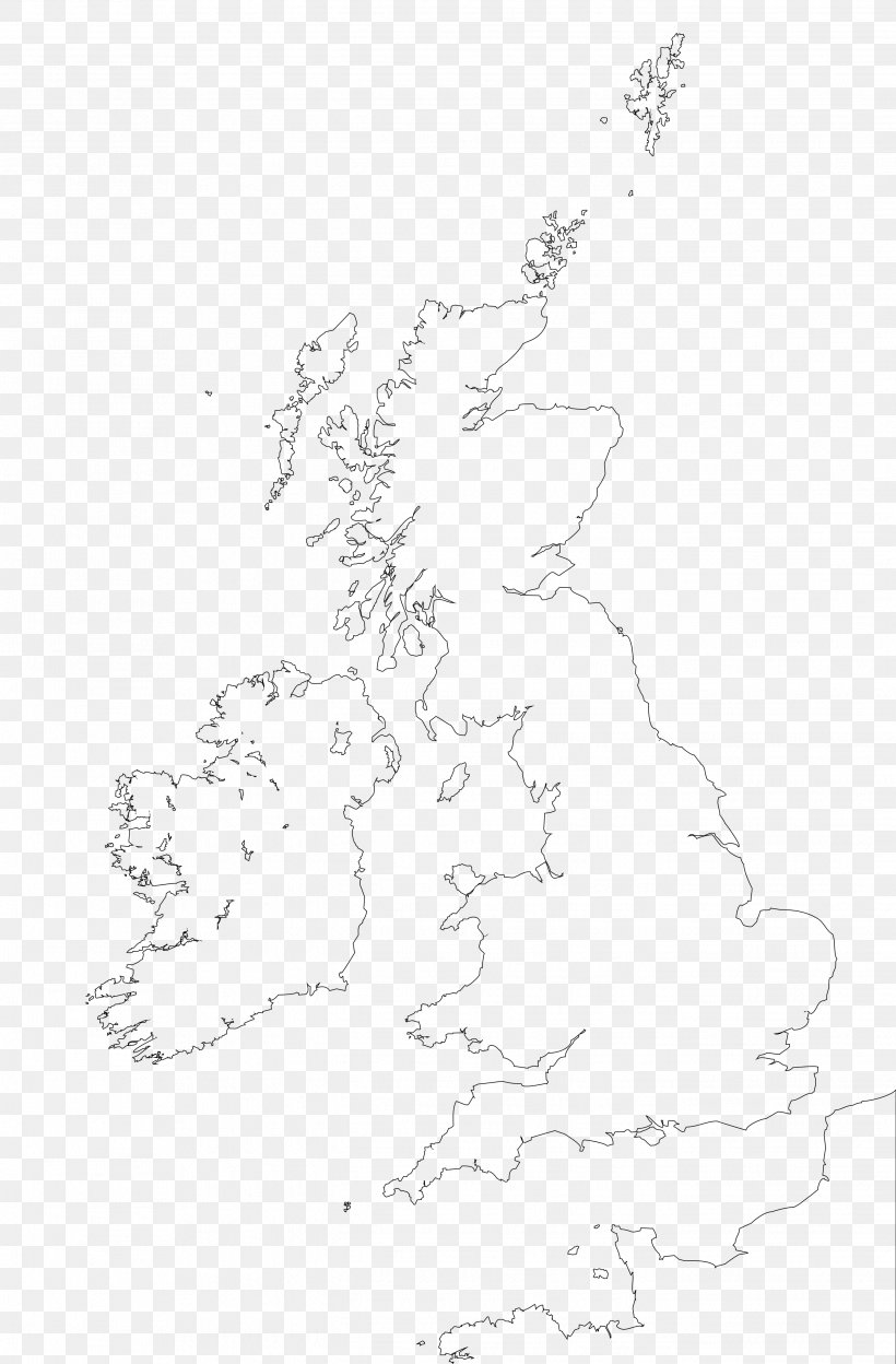 British Isles Blank Map Great Britain World Map, PNG, 2692x4100px, British Isles, Area, Art, Artwork, Black And White Download Free