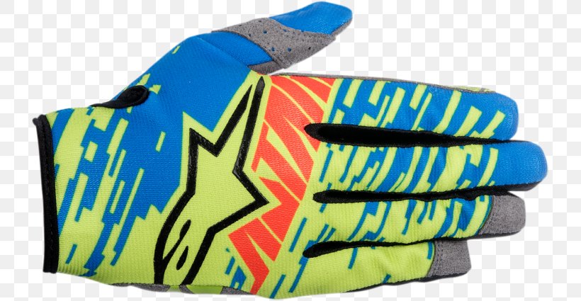 Glove Motorcycle Alpinestars Clothing Blue, PNG, 731x425px, Glove, Alpinestars, Baseball Equipment, Baseball Protective Gear, Bicycle Glove Download Free