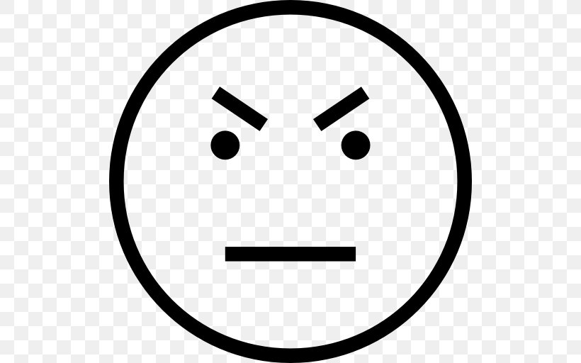 Anger Emoticon Emotion Symbol Smiley, PNG, 512x512px, Anger, Black And White, Communication, Emoji, Emoticon Download Free