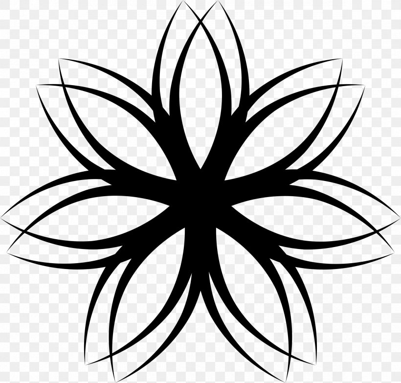 Line Art Flower Clip Art, PNG, 2370x2264px, Line Art, Artwork, Black And White, Display Resolution, Drawing Download Free