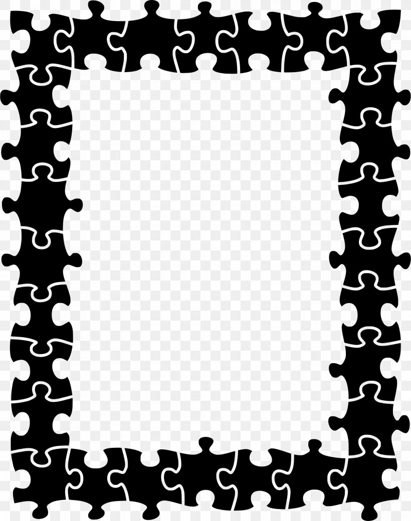 Jigsaw Puzzles Picture Frames Puzzle Video Game Film Frame, PNG, 1892x2400px, Jigsaw Puzzles, Black, Black And White, Border, Film Frame Download Free