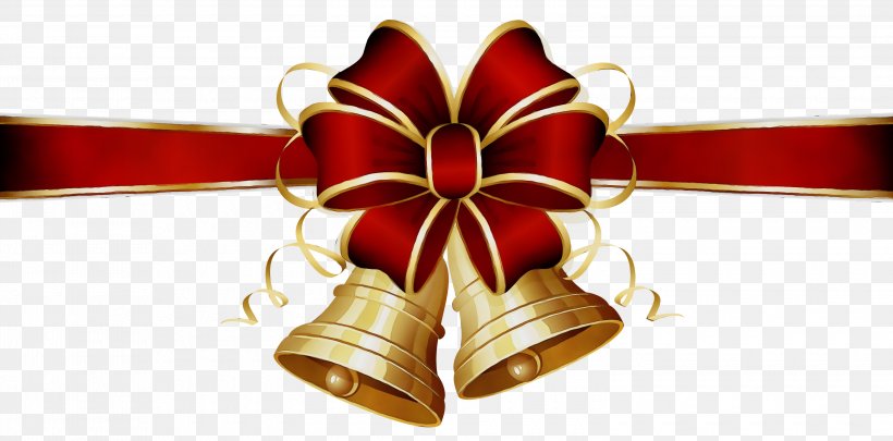 Christmas Bell Cartoon, PNG, 3000x1484px, Christmas Day, Bell, Christmas Decoration, Gift Wrapping, Jingle Bell Download Free
