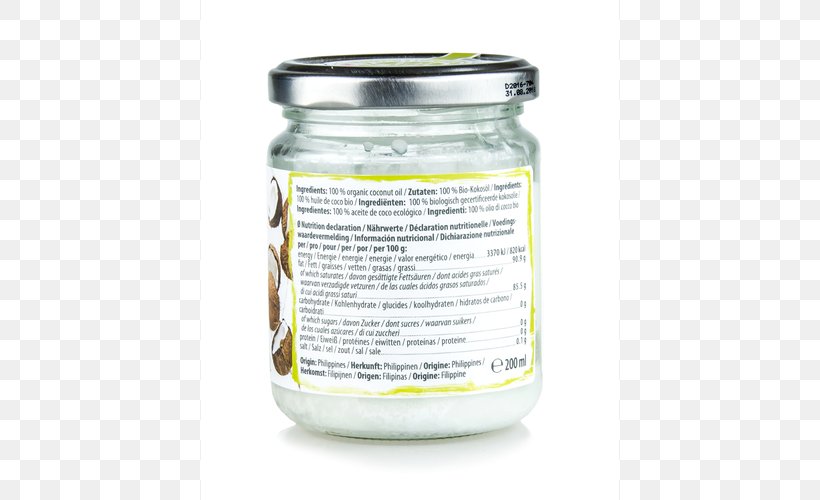 Coconut Oil Organic Food Coconut Water, PNG, 500x500px, Coconut Oil, Coconut, Coconut Water, Copra, Flavor Download Free