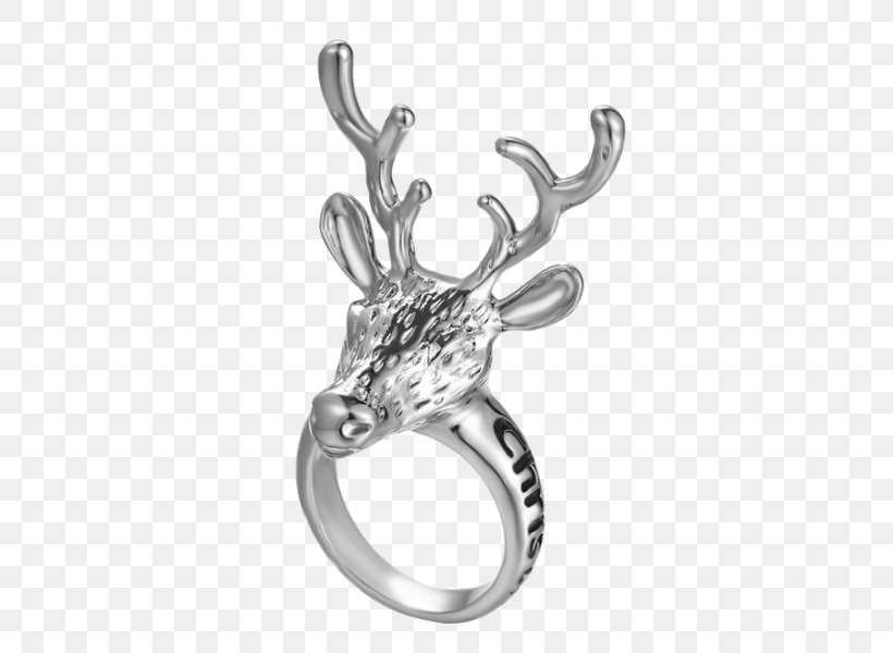 Earring Wedding Ring Christmas Silver, PNG, 600x600px, Earring, Antler, Body Jewelry, Christmas, Deer Download Free