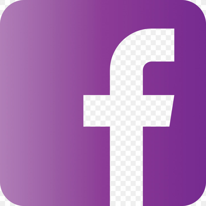 Facebook Purple Logo, PNG, 3000x3000px, Facebook Purple Logo, Line, Logo, M, Meter Download Free