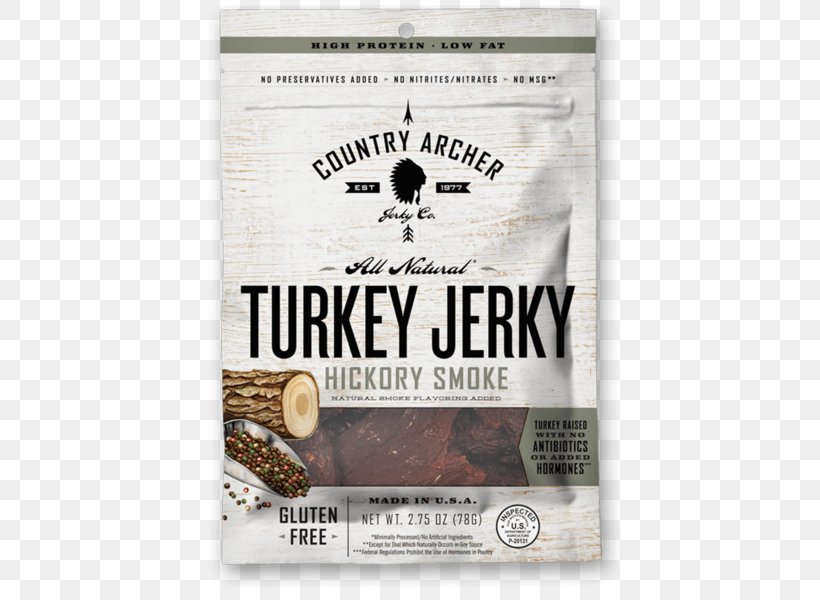 Jerky Turkey Meat Country Archer Smoking, PNG, 600x600px, Jerky, Beef, Beef Jerky, Brand, Country Archer Download Free