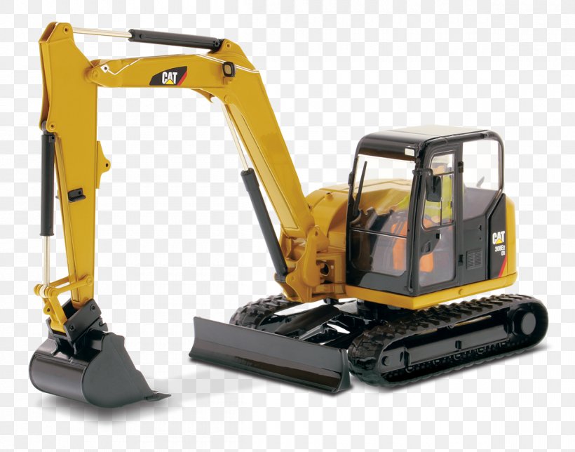 Caterpillar Inc. Excavator Die-cast Toy Heavy Machinery Hydraulics, PNG, 1200x943px, Caterpillar Inc, Breaker, Bulldozer, Compact Excavator, Construction Equipment Download Free