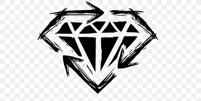 Diamond Stick To Your Guns The Hope Division We Still Believe Bringing You Down, PNG, 640x412px, Diamond, Automotive Design, Black And White, Brand, Decal Download Free