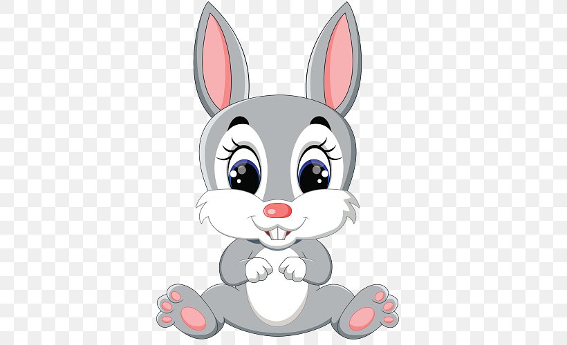 Easter Bunny Cartoon Royalty-free Clip Art, PNG, 500x500px, Easter Bunny, Cartoon, Dog Like Mammal, Domestic Rabbit, Easter Download Free