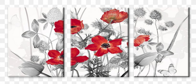 Floral Design Painting Cut Flowers Reprodukce Online Shopping, PNG, 1280x549px, Floral Design, Art, Artwork, Black And White, Coquelicot Download Free