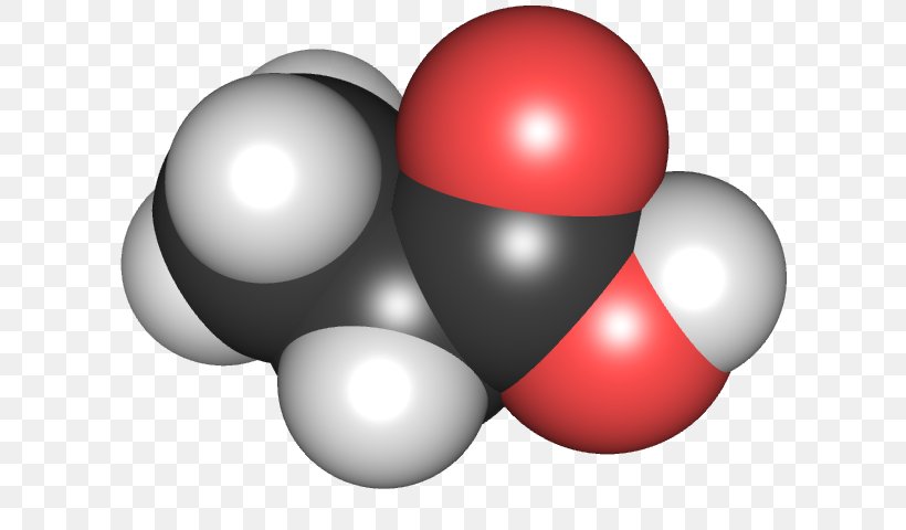 Propionic Acid Space-filling Model Chemistry Carboxylic Acid, PNG, 640x480px, Propionic Acid, Acid, Anioi, Ballandstick Model, Carboxylic Acid Download Free