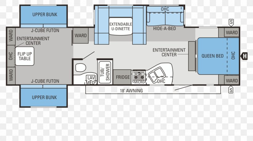 Floor Plan Jayco, Inc. Caravan Campervans, PNG, 1800x1005px, Floor Plan, Area, Bed, Bed Size, Bedroom Download Free