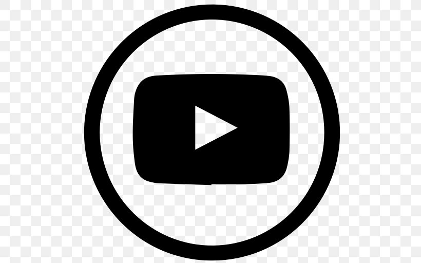 YouTube Social Media, PNG, 512x512px, Youtube, Area, Black, Black And White, Brand Download Free