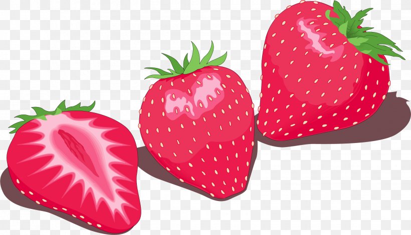 Milkshake Strawberry Euclidean Vector, PNG, 2268x1300px, Milkshake, Accessory Fruit, Aedmaasikas, Diet Food, Food Download Free