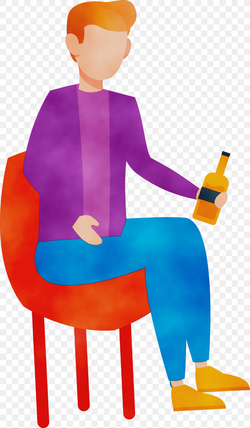 Character Purple Chair Line Behavior, PNG, 1751x3000px, Watercolor, Behavior, Chair, Character, Character Created By Download Free