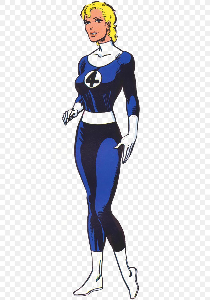 Invisible Woman Fantastic Four Female Human Torch Thing, PNG, 500x1172px, Invisible Woman, Cartoon, Clothing, Comic Book, Comics Download Free