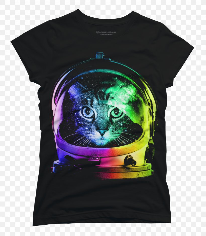 Kitten Siamese Cat Nyan Cat Outer Space Rainbow, PNG, 2100x2400px, Kitten, Astronaut, Black, Brand, Cat Download Free