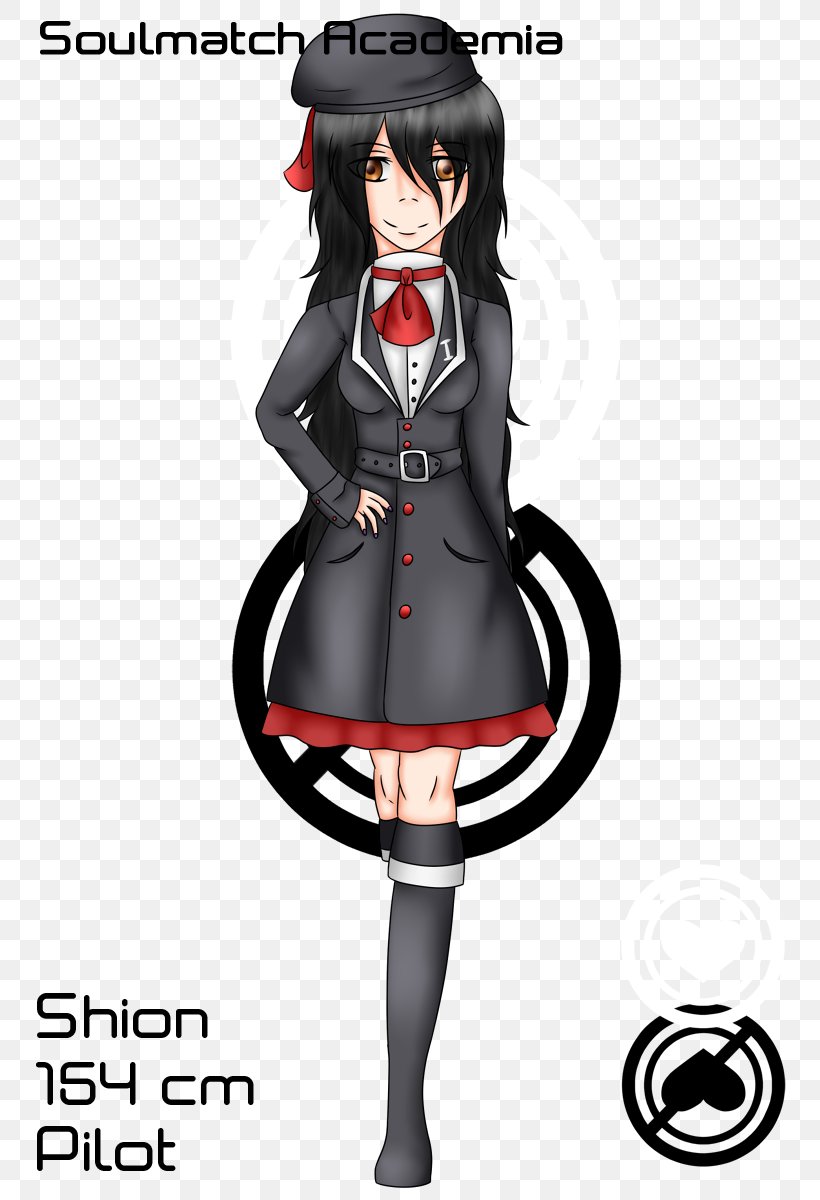 Black Hair Cartoon Uniform Character Fiction, PNG, 798x1200px, Watercolor, Cartoon, Flower, Frame, Heart Download Free