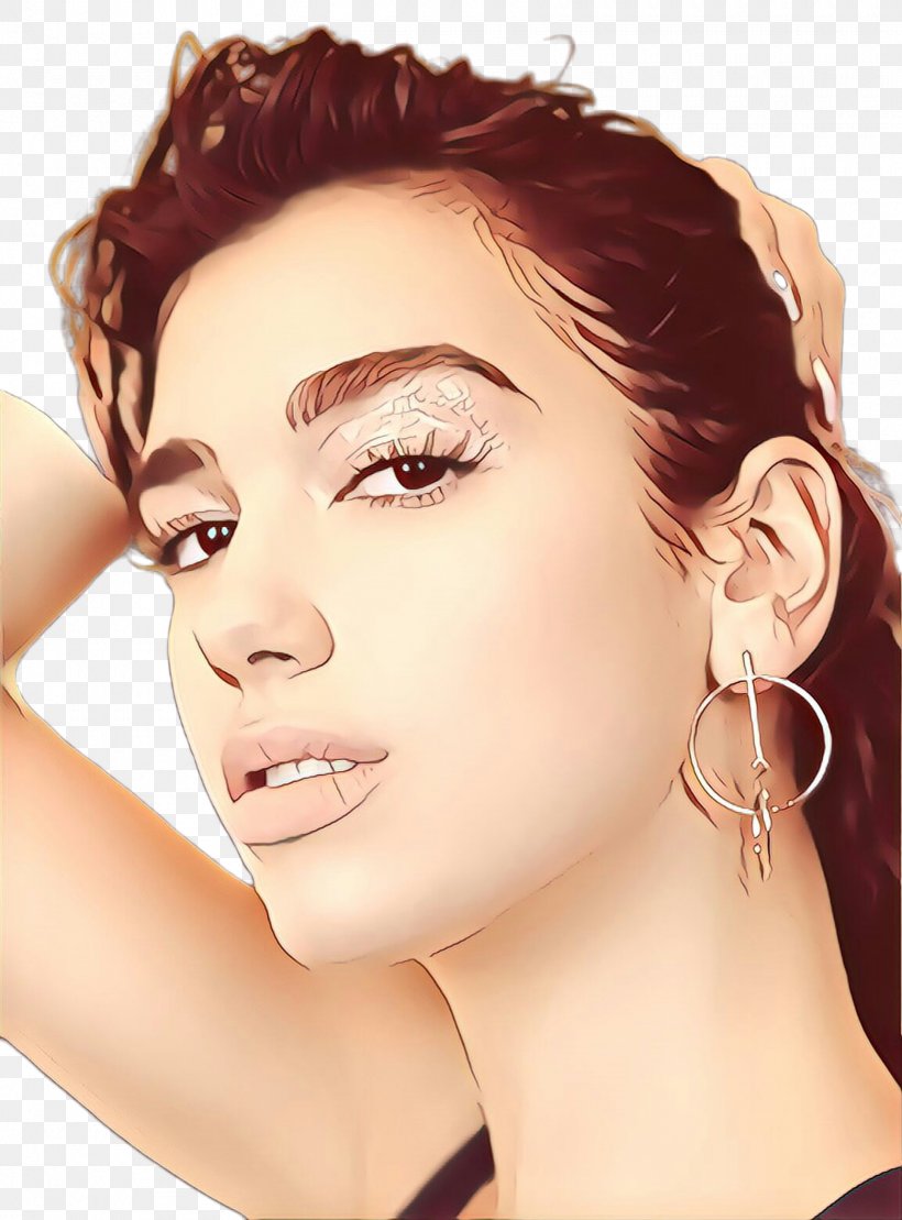 Hair Face Eyebrow Skin Chin, PNG, 1720x2327px, Cartoon, Beauty, Chin, Eyebrow, Face Download Free
