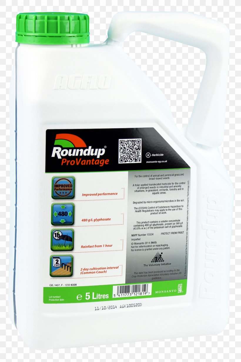 Herbicide Roundup ProActive 360 5L 5 Litres Roundup ProVantage 480 Weed Killer Glyphosate, PNG, 1200x1800px, Herbicide, Automotive Fluid, Glyphosate, Hardware, Liquid Download Free