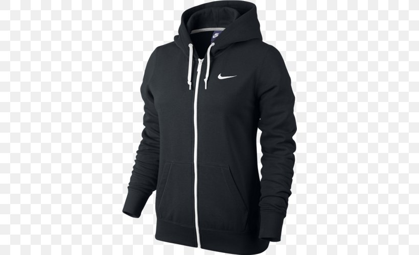 Hoodie Nike Jacket Windbreaker, PNG, 500x500px, Hoodie, Black, Clothing, Coat, Gilets Download Free