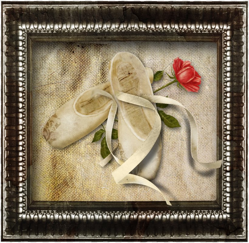 Picture Frame Ballet Shoe, PNG, 1401x1368px, Watercolor, Cartoon, Flower, Frame, Heart Download Free