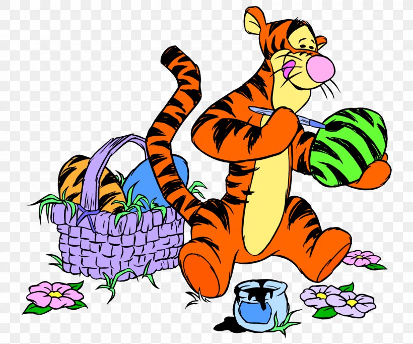 Winnie The Pooh Piglet Easter Bunny Tigger Eeyore, PNG, 1600x1331px, Winnie The Pooh, Animation, Art, Artwork, Big Cats Download Free