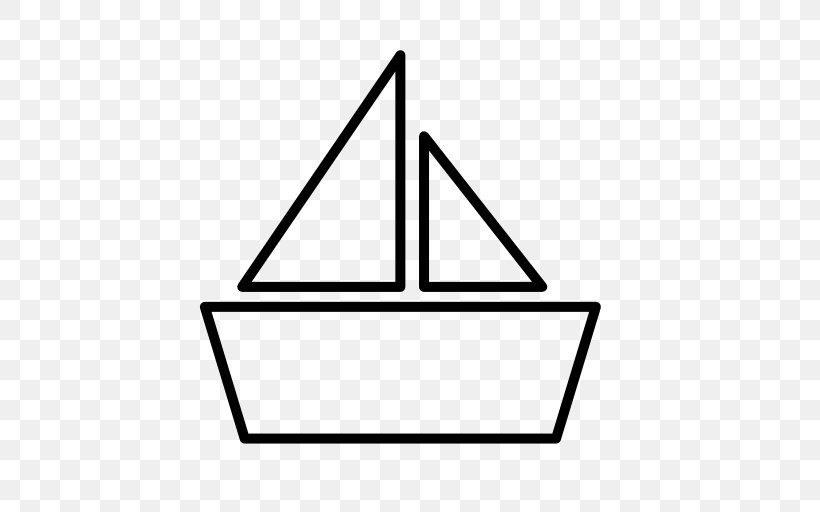 Boat, PNG, 512x512px, Paper, Area, Black, Black And White, Boat Download Free