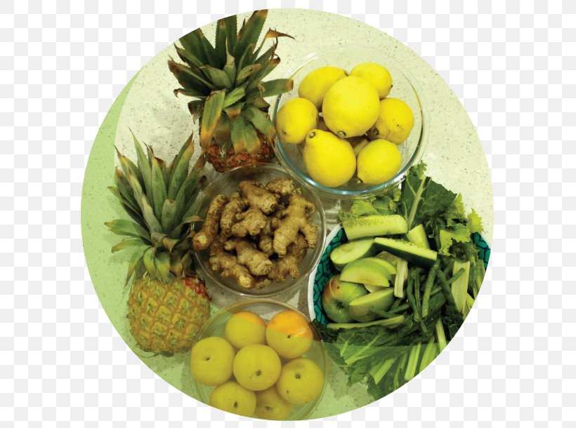 Pineapple Vegetarian Cuisine Food Garnish Vegetable, PNG, 606x610px, Pineapple, Ananas, Bromeliaceae, Food, Fruit Download Free