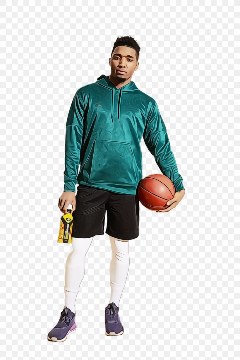T-shirt Sleeve Outerwear Shoe Shoulder, PNG, 1632x2448px, Watercolor, Bermuda Shorts, Clothing, Electric Blue, Football Player Download Free