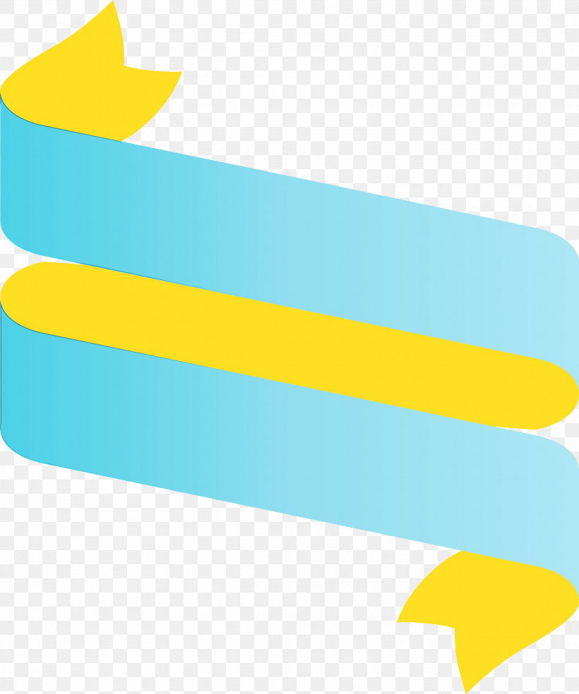 Yellow Line, PNG, 2498x3000px, Ribbon, Line, Multiple Ribbon, Paint, Watercolor Download Free