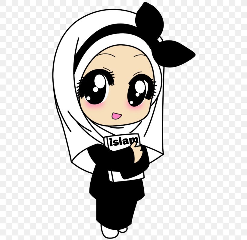 Cartoon Muslim Image Islam Female, PNG, 490x795px, Watercolor, Cartoon, Flower, Frame, Heart Download Free