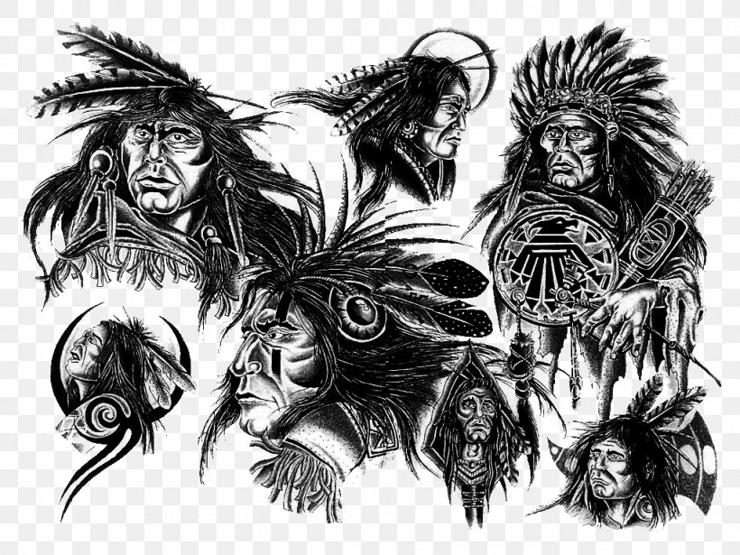 Sleeve Tattoo Native Americans In The United States Tribe Tribal Chief, PNG, 1024x768px, Tattoo, Americans, Art, Artwork, Belief Download Free