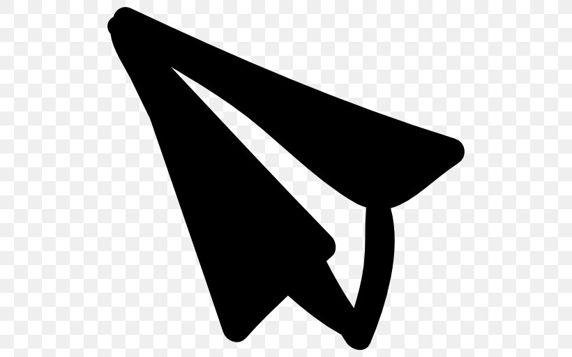 Airplane Paper Plane, PNG, 512x512px, Airplane, Art, Black, Black And White, Megaphone Download Free